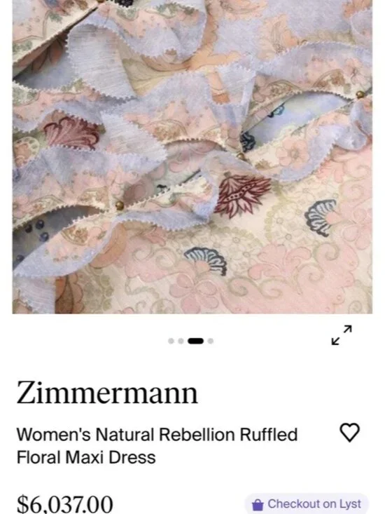 Pastel Floral Ruffled Cutout Dress - Picture 6 of 14